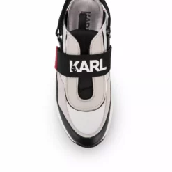 Karl Lagerfeld logo slingback flatform sneakers