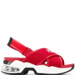 Karl Lagerfeld cross strap sporty sandals