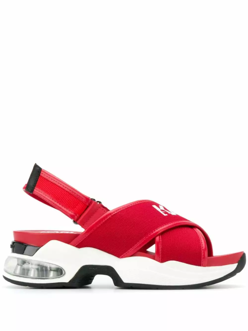 Karl Lagerfeld cross strap sporty sandals