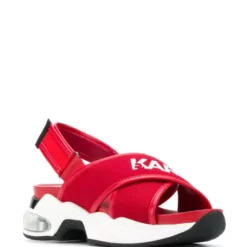 Karl Lagerfeld cross strap sporty sandals