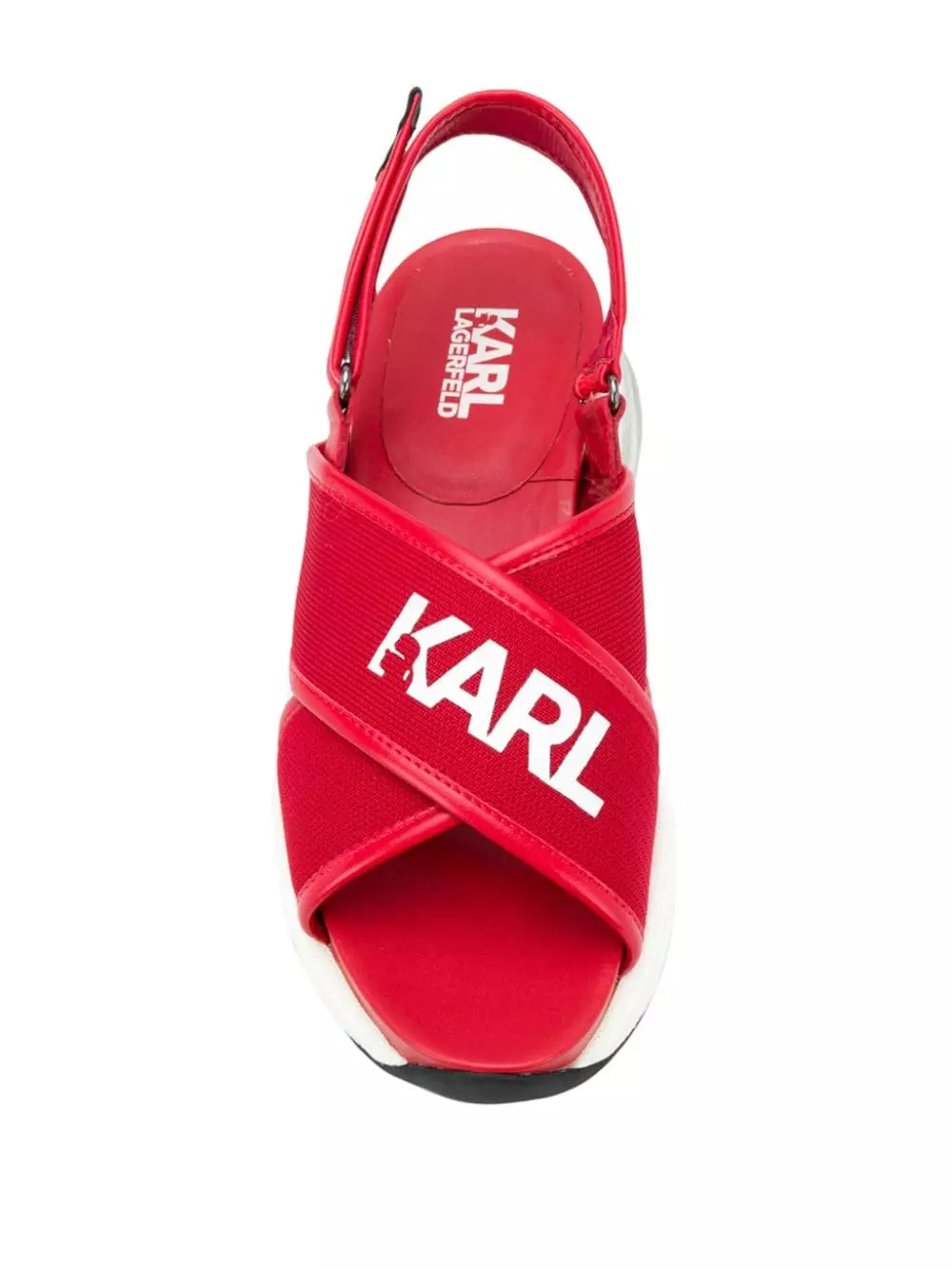 Karl Lagerfeld cross strap sporty sandals