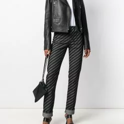 Karl Lagerfeld logo printed jeans