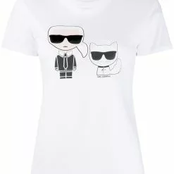 Karl Lagerfeld Ikonik Karl & Choupette T-shirt