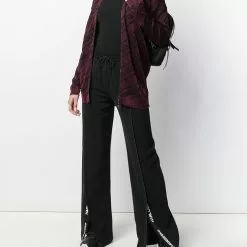 Karl Lagerfeld logo tape trousers