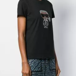 Karl Lagerfeld iconic embellished T-shirt