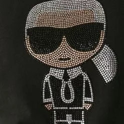 Karl Lagerfeld iconic embellished T-shirt