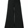 Karl Lagerfeld signature wide leg trousers