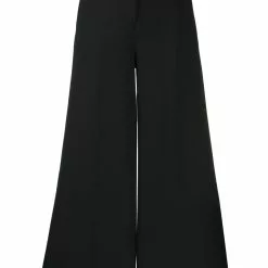 Karl Lagerfeld signature wide leg trousers