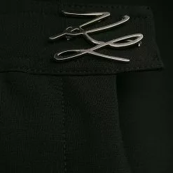 Karl Lagerfeld signature wide leg trousers