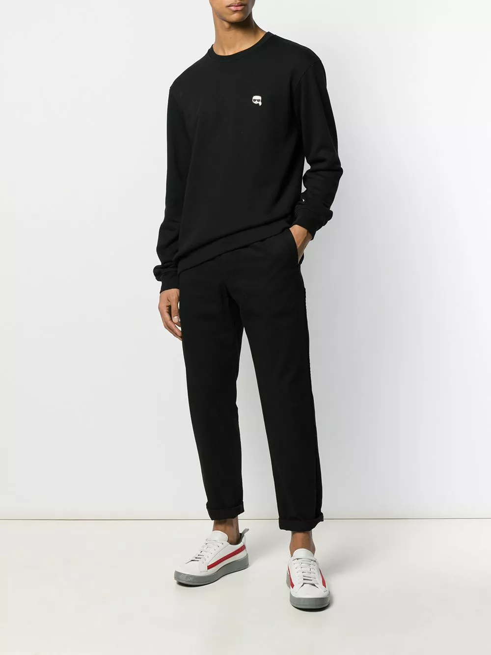 Karl Lagerfeld rubber patch sweatshirt