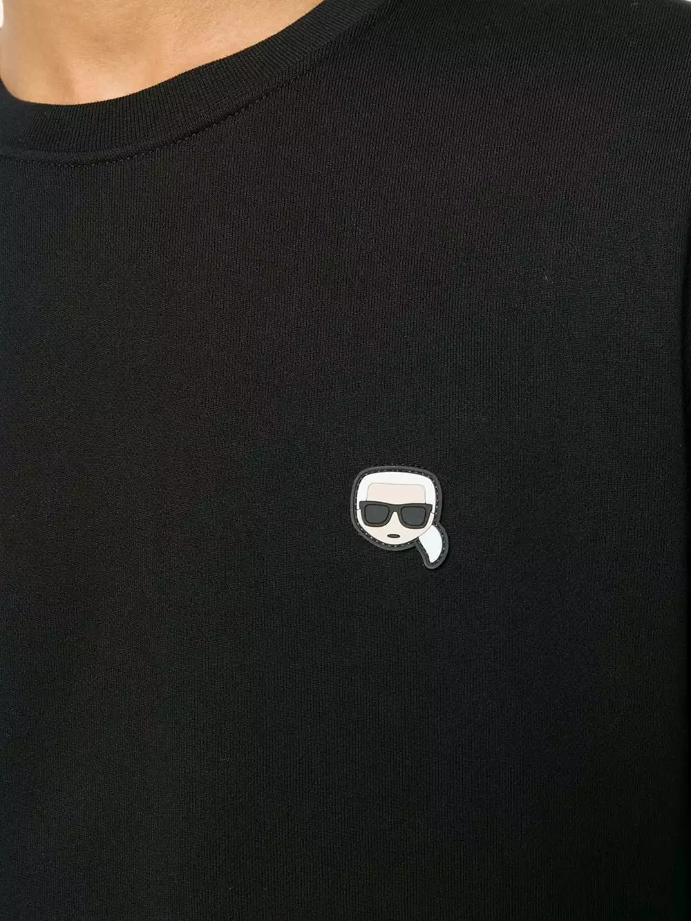 Karl Lagerfeld rubber patch sweatshirt