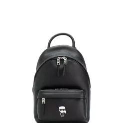 Karl Lagerfeld K/Ikonik metal logo backpack