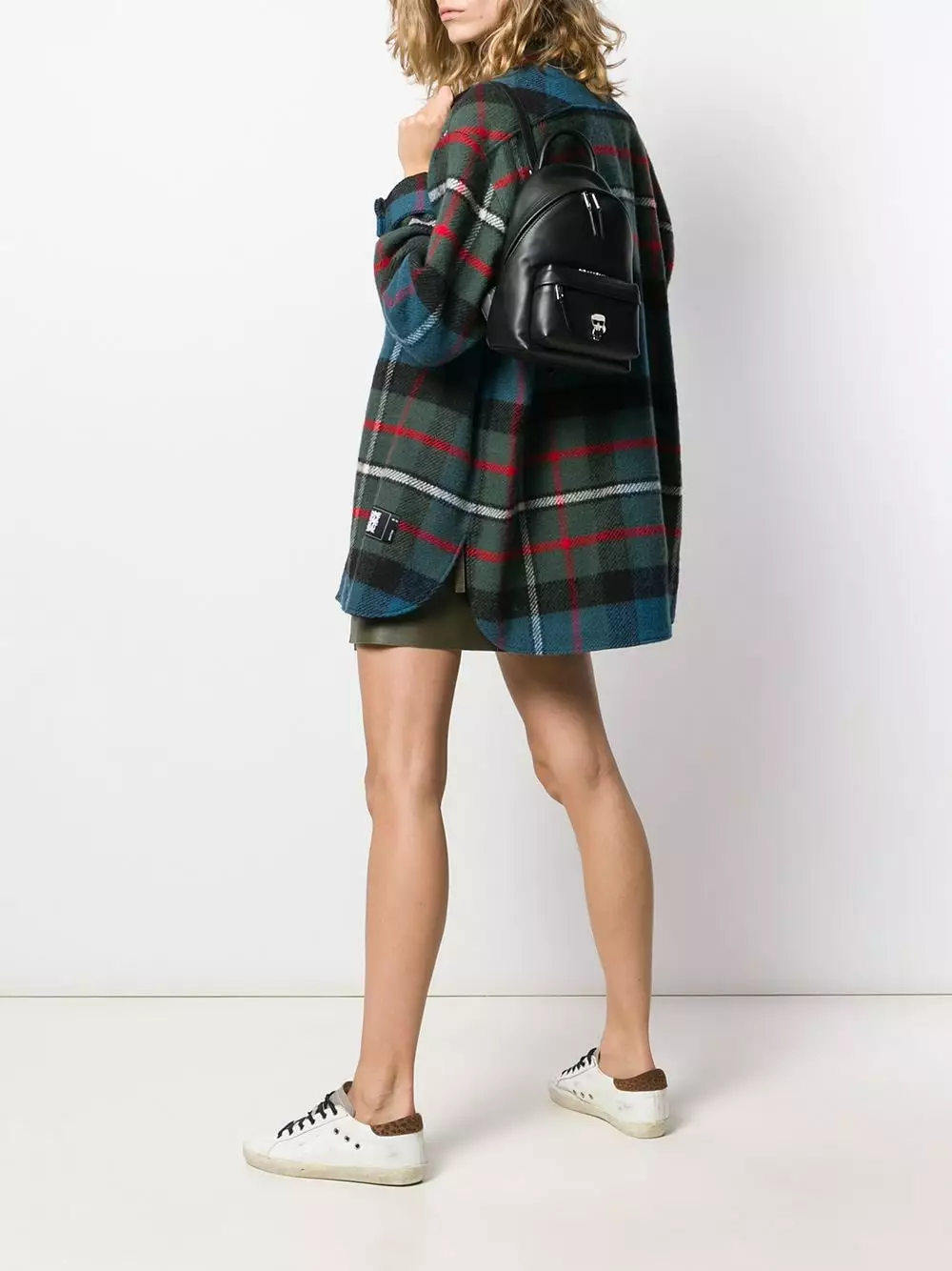 Karl Lagerfeld K/Ikonik metal logo backpack