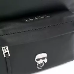 Karl Lagerfeld K/Ikonik metal logo backpack