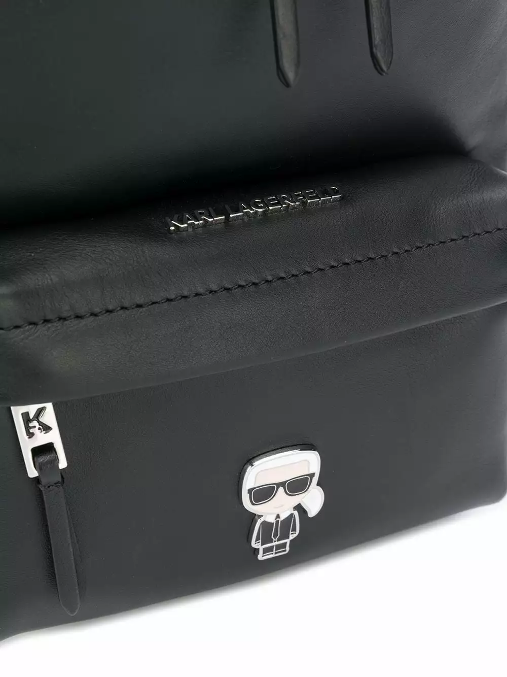 Karl Lagerfeld K/Ikonik metal logo backpack