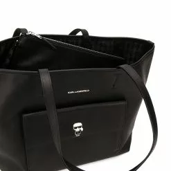 Karl Lagerfeld K/Ikonik logo pin tote bag