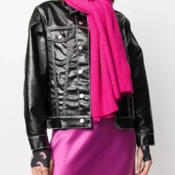 Karl Lagerfeld K/Ikonik logo patch scarf