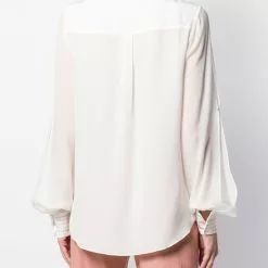 Karl Lagerfeld stitched bib detail blouse