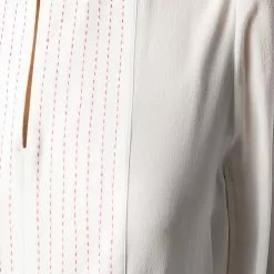 Karl Lagerfeld stitched bib detail blouse