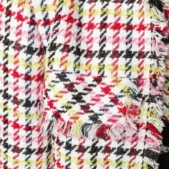 Karl Lagerfeld fitted houndstooth boucle jacket