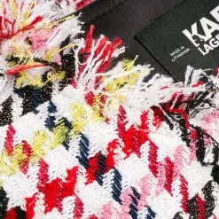 Karl Lagerfeld fitted houndstooth boucle jacket