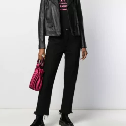 Karl Lagerfeld Ikonik leather biker jacket