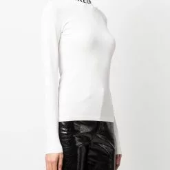 Karl Lagerfeld logo turtleneck sweater top
