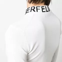 Karl Lagerfeld logo turtleneck sweater top
