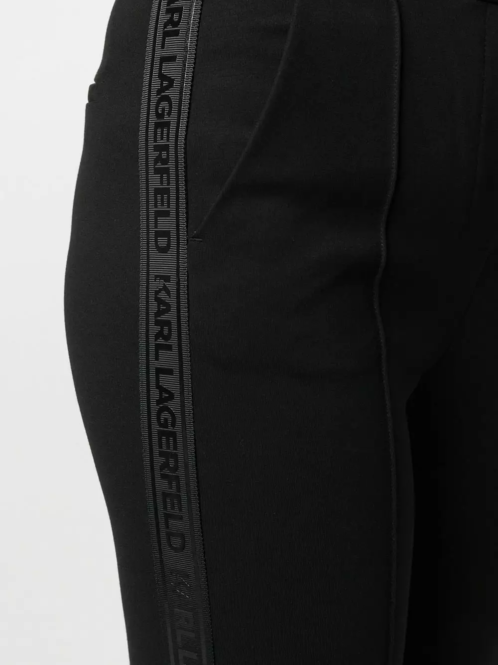 Karl Lagerfeld Punto logo tape trousers