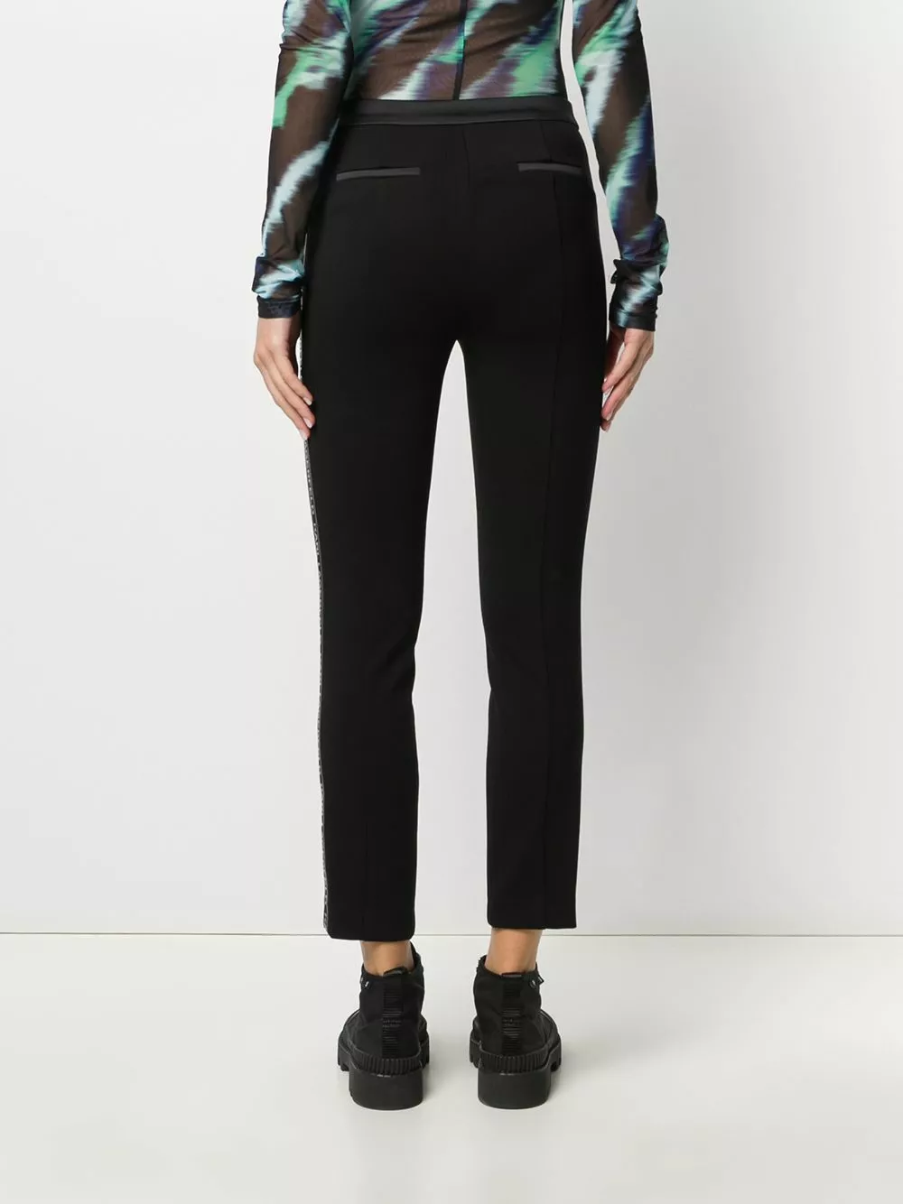 Karl Lagerfeld Punto logo tape trousers