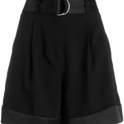 Karl Lagerfeld belted waist short