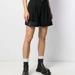 Karl Lagerfeld belted waist short