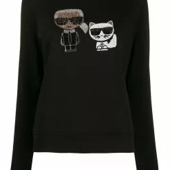 Karl Lagerfeld Ikonik crystal sweatshirt