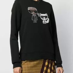 Karl Lagerfeld Ikonik crystal sweatshirt