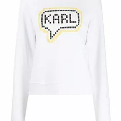 Karl Lagerfeld Karl pixel logo hoodie