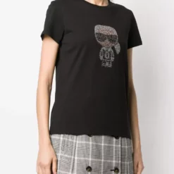 Karl Lagerfeld Ikonik rhinestone Karl T-Shirt