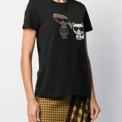 Karl Lagerfeld Ikonik rhinestone T-shirt