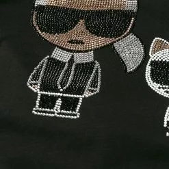 Karl Lagerfeld Ikonik rhinestone T-shirt