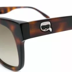 Karl Lagerfeld Ikonik tortoiseshell efect sunglasses