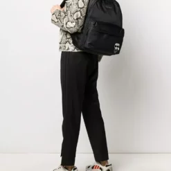 Karl Lagerfeld Karl icon print backpack