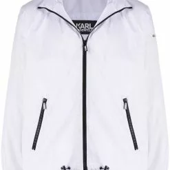 Karl Lagerfeld two-tone zipped jacket