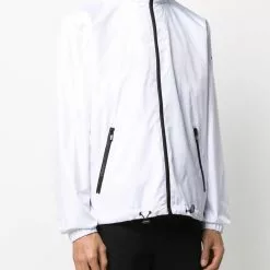 Karl Lagerfeld two-tone zipped jacket