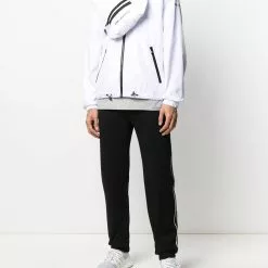 Karl Lagerfeld two-tone zipped jacket