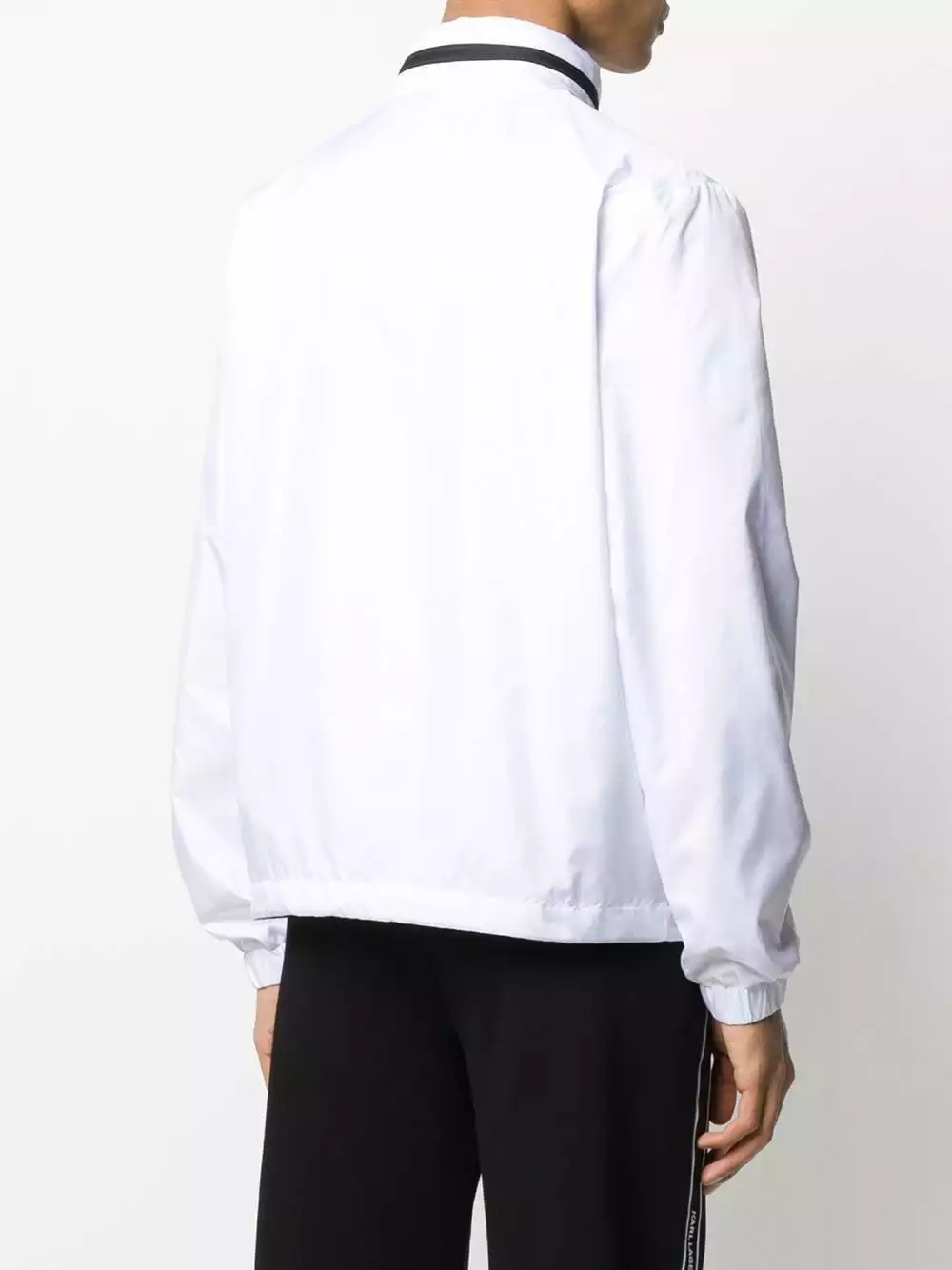 Karl Lagerfeld two-tone zipped jacket