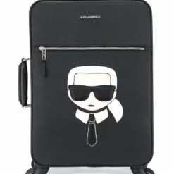 Karl Lagerfeld K/Ikonik logo suitcase