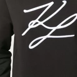 Karl Lagerfeld signature embroidery cotton sweatshirt