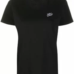 Karl Lagerfeld signature embroidery cotton T-Shirt