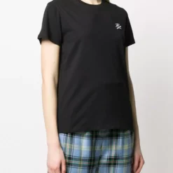 Karl Lagerfeld signature embroidery cotton T-Shirt