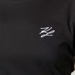 Karl Lagerfeld signature embroidery cotton T-Shirt