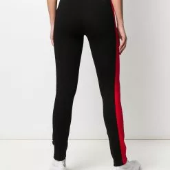 Karl Lagerfeld stripe detail logo leggings